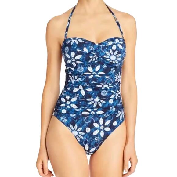 Bleu by Rod Beattie Floral Batik One Piece Swimsuit - Picture 2 of 10
